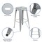 Emma and Oliver 4 Pack 30" High Metal Indoor Bar Stool - Stackable Stool